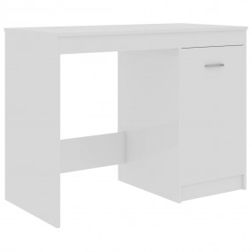 Desk High gloss white Engineered wood 39.4x19.7x29.9 in...