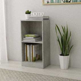 Bookshelf Concrete Grey Engineered wood Compact Bookshe...