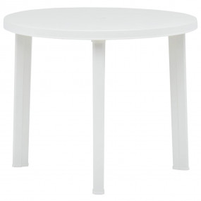 Garden Table White Plastic Medium Lightweight Garden Ta...
