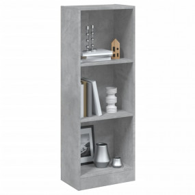 Book Cabinet Concrete grey Engineered wood 42.9 in tall