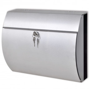 Mailbox Stainless Steel Medium Sleek Mailbox Rectangula...