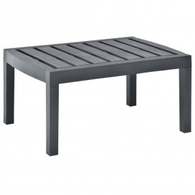 Garden Table Anthracite Plastic 30.7 x 21.7 x 15.0 in D...