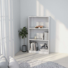 Book Cabinet White Engineered wood Medium Book Cabinet