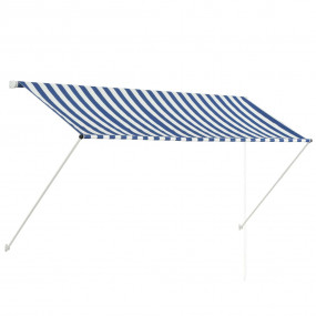 Awning Blue and White