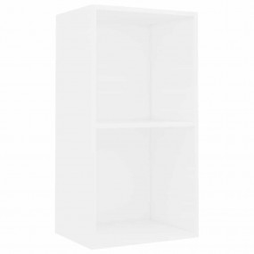 Book Cabinet White Engineered wood Small Book Cabinet