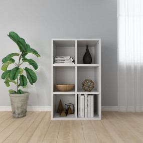 Book Cabinet White Engineered wood Medium Book Cabinet