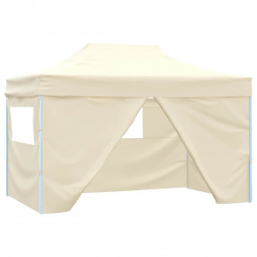 Party Tent Cream Steel 10 x 13.1 ft Collapsible Party T...