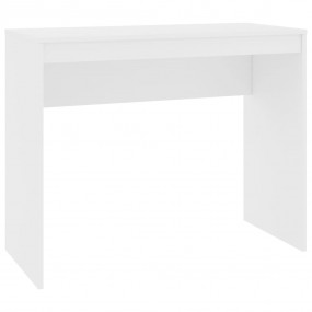 Desk White Engineered Wood 35.4 x 15.7 x 28.3 in Sleek ...