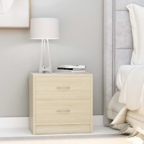 Bedside Cabinet Sonoma Oak Engineered Wood Bedside Cabi...
