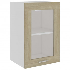 Hanging Glass Cabinet Sonoma oak Engineered wood, glass