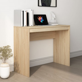 Desk Sonoma Oak Engineered Wood Small Minimalist Desk