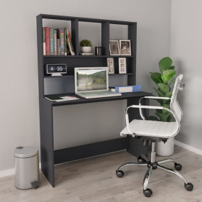 Desk Grey Engineered wood Compact Desk Rectangular Mode...