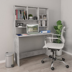 Desk Concrete Grey Engineered wood Compact Desk Rectang...