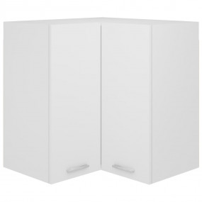 Hanging Corner Cabinet White Engineered wood Medium