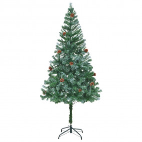 Christmas Tree Green with white tips PVC 6 ft Collapsib...