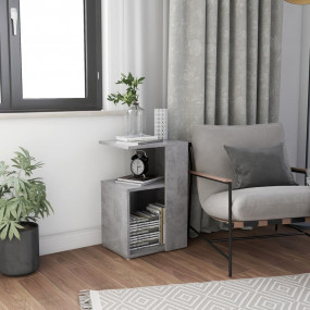 Side Table Concrete grey Engineered wood Medium Side Ta...