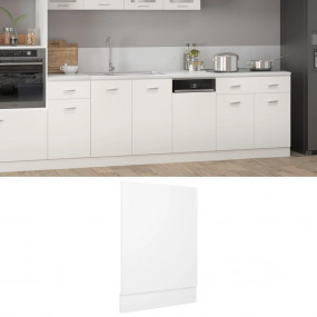 Dishwasher Panel White Engineered wood Medium Durable
