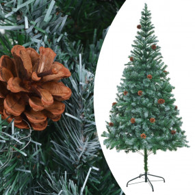 Xmas Tree Green with white tips PVC 82.7 in Adjustable ...