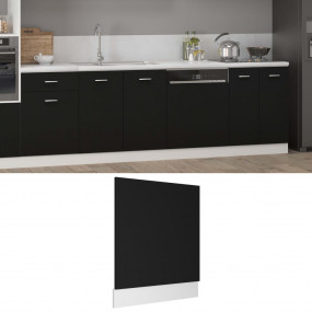 Dishwasher Panel Black Engineered wood Standard Durable