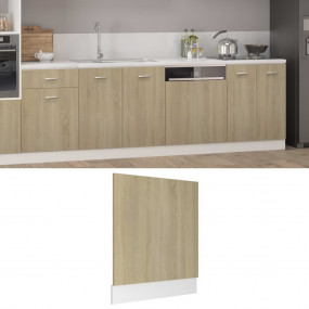 Dishwasher Panel Sonoma Oak Engineered Wood Medium Dura...
