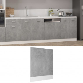 Dishwasher Panel Concrete grey Engineered wood Durable