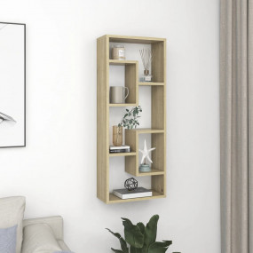 Wall Shelf Sonoma Oak Engineered Wood Medium Wall Mount...