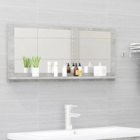 Mirror Concrete grey Engineered wood, acrylic Large