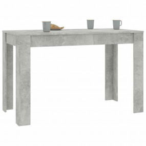 Dining Table Concrete Grey Engineered Wood Standard Dur...