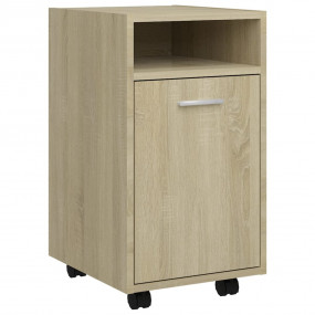 Side Cabinet Sonoma oak Engineered wood Compact Lockabl...