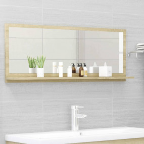 Mirror Sonoma Oak Engineered Wood Large Bathroom Mirror
