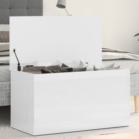 Storage Chest High gloss white Engineered wood Medium