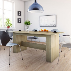 Dining Table Sonoma Oak Engineered Wood 70.9 x 35.4 x 2...
