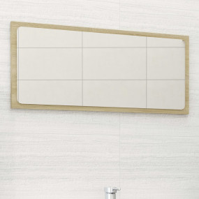 Mirror Sonoma oak Engineered wood and acrylic 31.5 x 14...