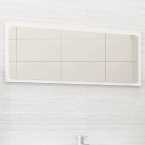 Mirror White Engineered wood, acrylic Bathroom Mirror R...