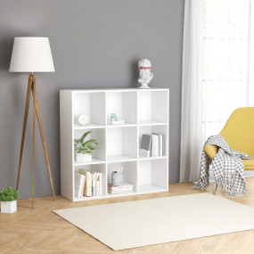 Bookcase White Engineered wood Medium Bookcase Rectangu...