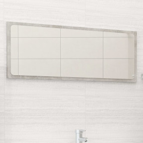Mirror Concrete grey Engineered wood Medium Appealing D...
