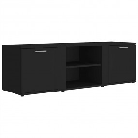 TV Cabinet Black Engineered wood 47.2 x 13.4 x 14.6 in ...