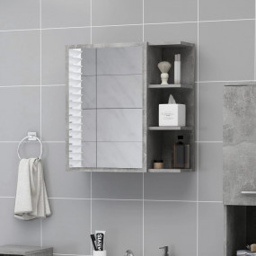 Mirror Cabinet Concrete Gray Engineered wood, acrylic M...