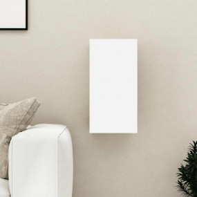 TV Cabinet White Engineered wood Small Wall mounting TV...
