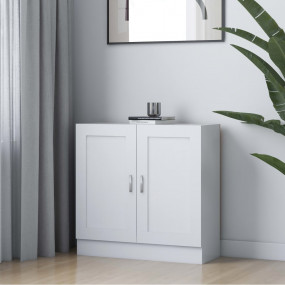 Book Cabinet White Engineered wood, MDF 32.5 x 12.0 x 3...