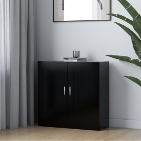 Book Cabinet Black Engineered wood, MDF Medium Book Cab...