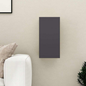 TV Cabinet Grey Engineered wood Small Wall mounting TV ...