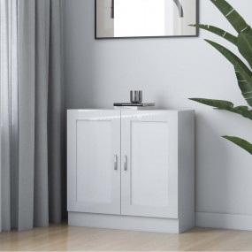 Book Cabinet High gloss white Engineered wood, MDF Medi...