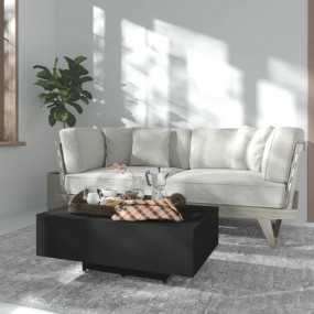 Couch Table Black Engineered wood 33.5x21.7x12.2 in Dur...