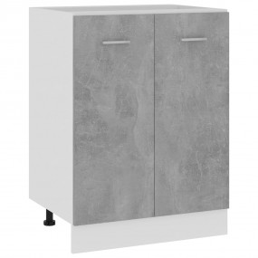Bottom Cabinet Concrete grey Engineered wood Compact