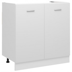 Sink Bottom Cabinet White Engineered Wood Sink Bottom C...