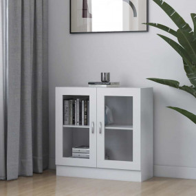 Vitrine Cabinet White Engineered wood Medium Storage