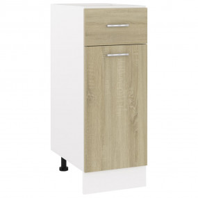 Drawer Bottom Cabinet Sonoma Oak Engineered Wood Compac...