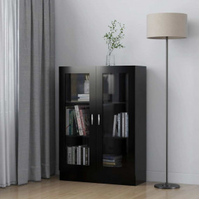 Display Cabinet Black Engineered wood Standard Storage ...
