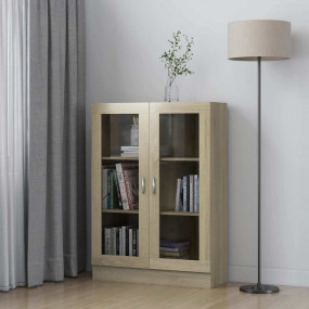 Vitrine Cabinet Sonoma Oak Engineered wood Medium Vitri...